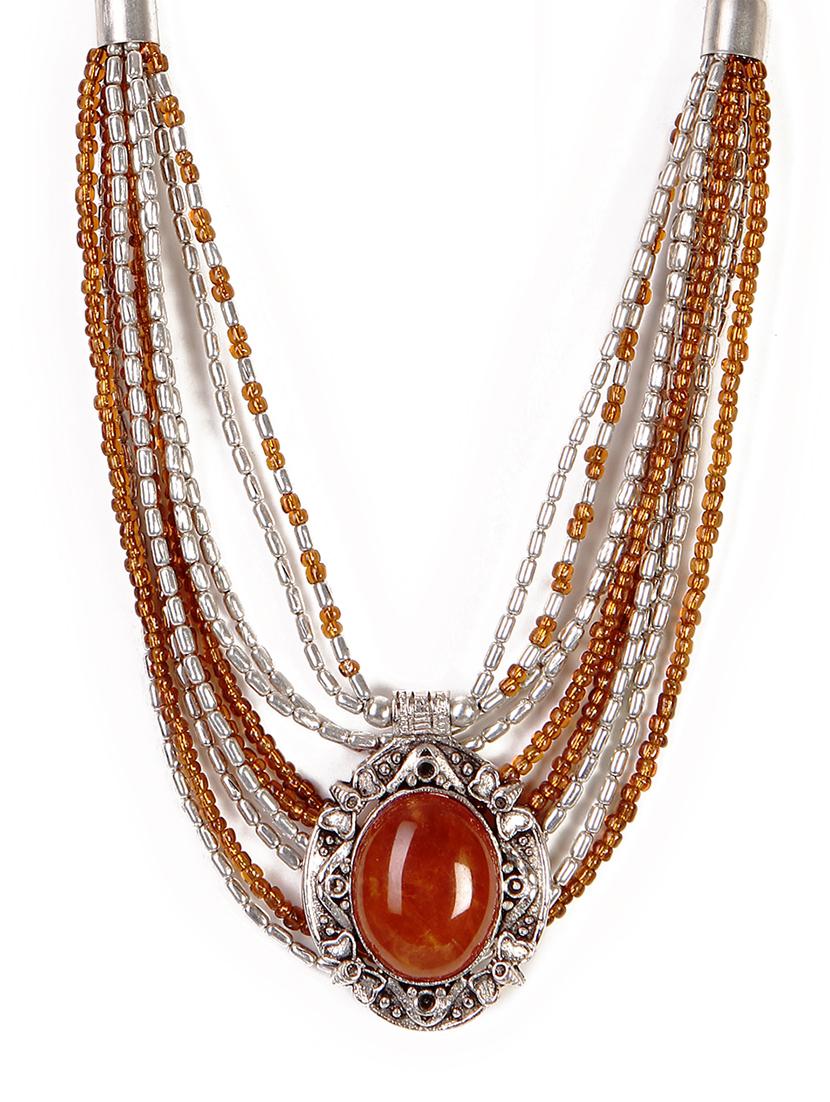 women ethnic daily wear designer necklace - 16053476 - Zoom Image - 0