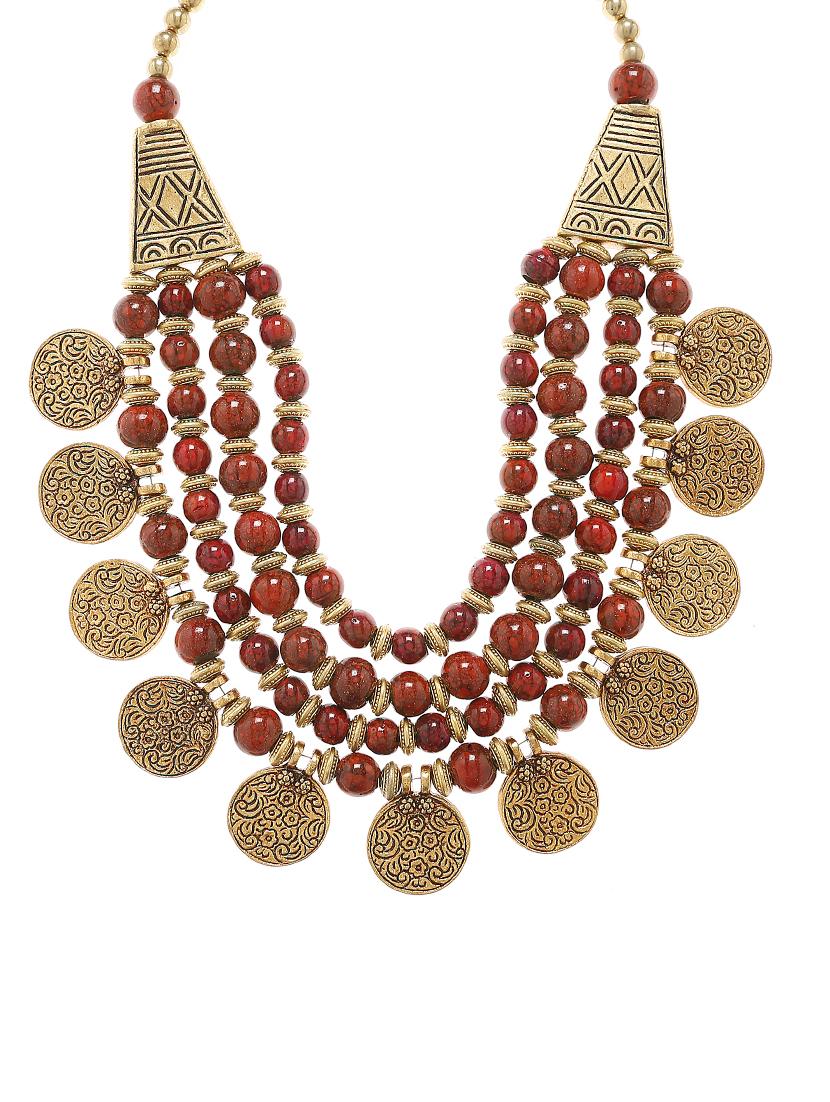  women ethnic daily wear designer necklace - 16053531 -  Zoom Image - 0