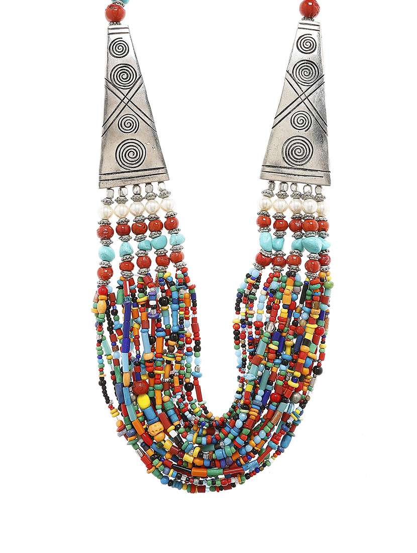  women ethnic daily wear designer necklace - 16053545 -  Zoom Image - 0