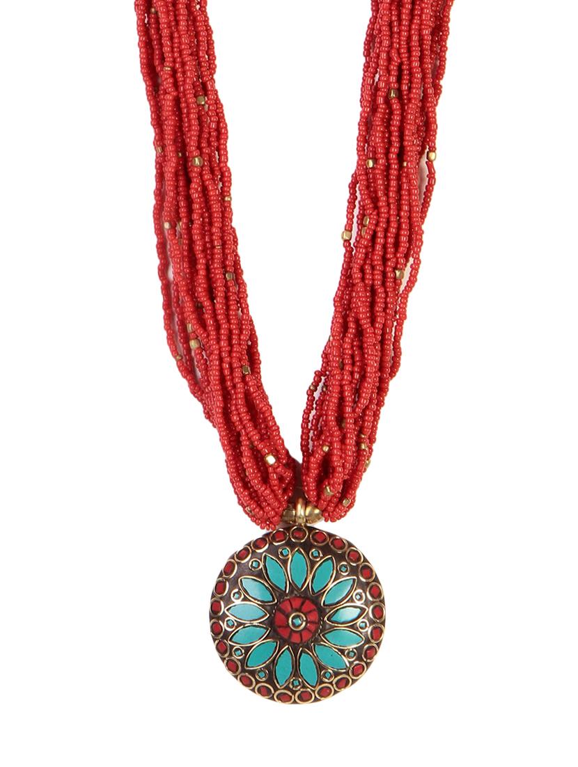 women ethnic daily wear designer beaded necklace - 16053567 - Zoom Image - 0