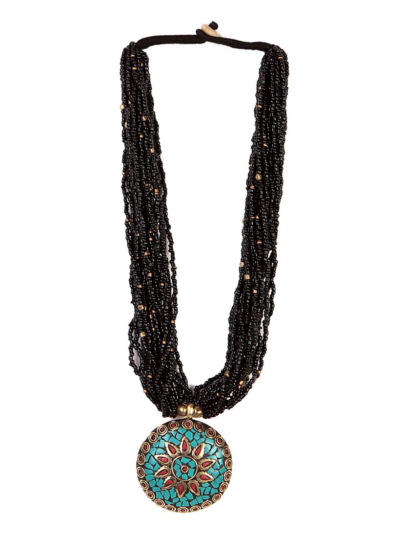 women ethnic daily wear designer beaded necklace - 16053568 - Standard Image - 1