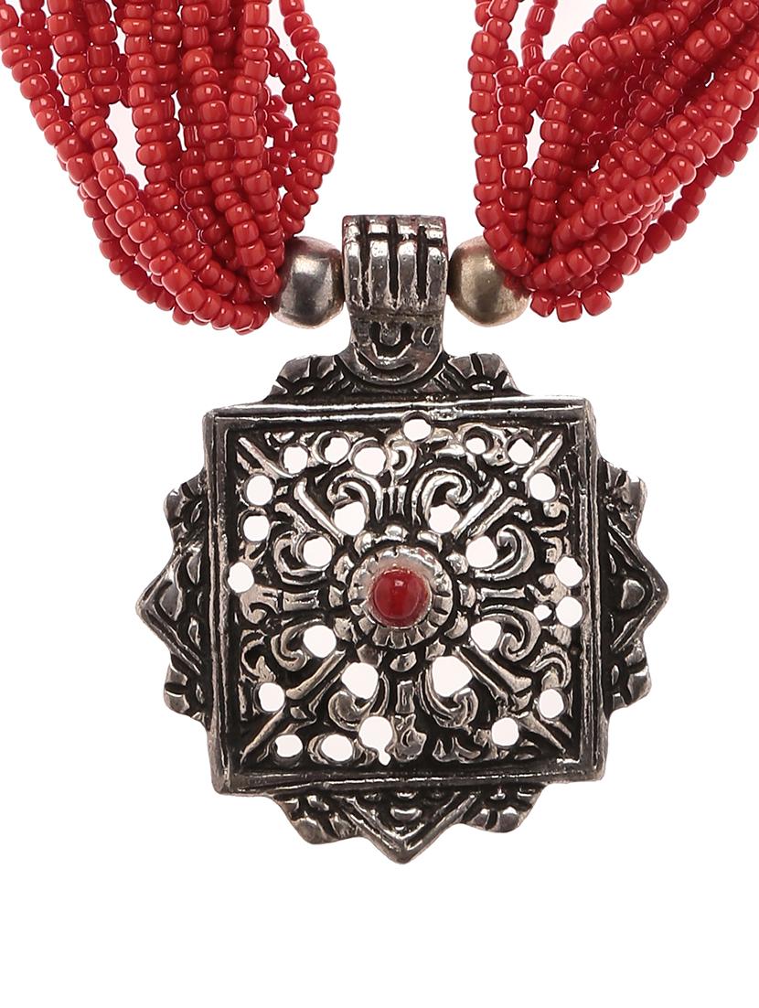 women ethnic daily wear designer beaded necklace - 16053571 - Standard Image - 1