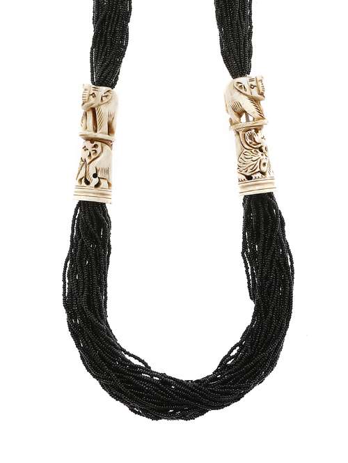 women ethnic daily wear designer beaded necklace - 16053583 - Standard Image - 0