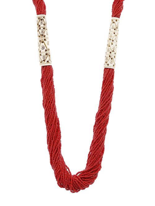  women ethnic daily wear designer beaded necklace - 16053585 -  Standard Image - 0
