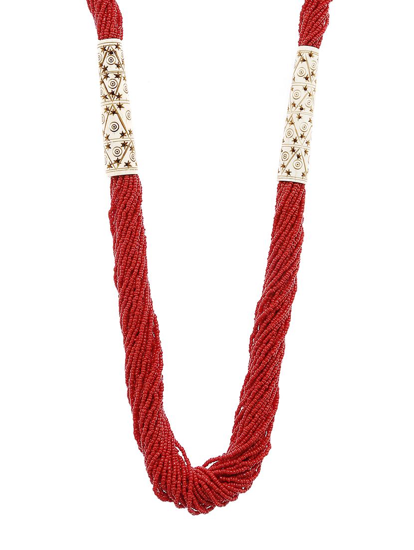  women ethnic daily wear designer beaded necklace - 16053585 -  Zoom Image - 0