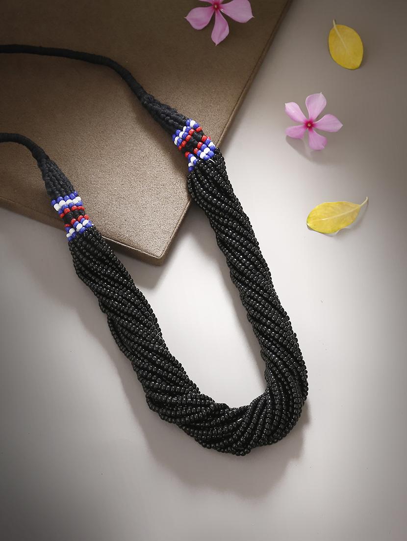  women ethnic daily wear designer beaded necklace - 16053590 -  Standard Image - 1