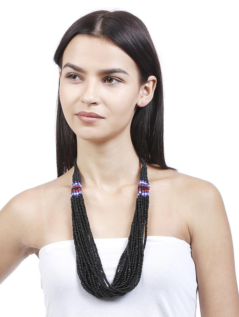 women ethnic daily wear designer beaded necklace - 16053590 - Standard Image - 4