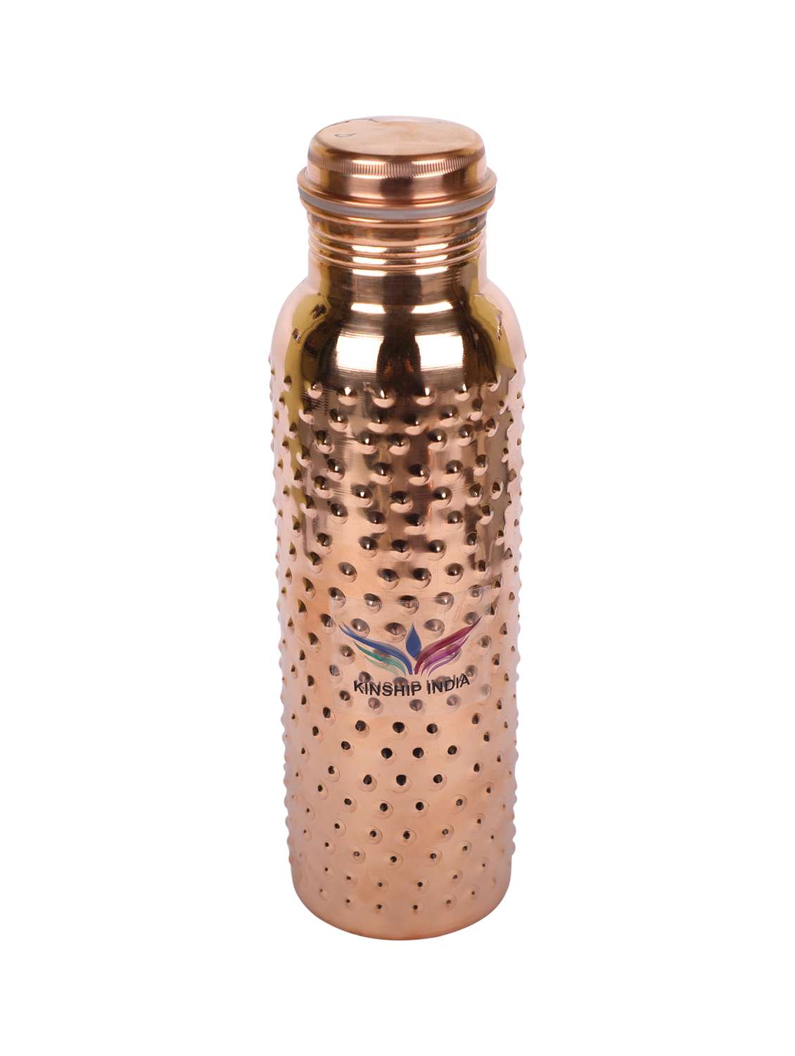 hammered pure copper bottle 1 litre