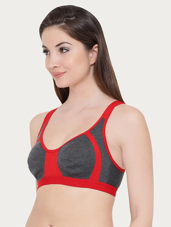 color block nonpadded t-shirt bra - 16054886 -  Standard Image - 1