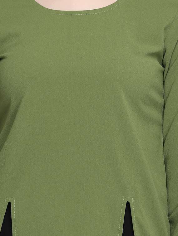 women's asymmetric round neck top - 16056642 -  Standard Image - 4