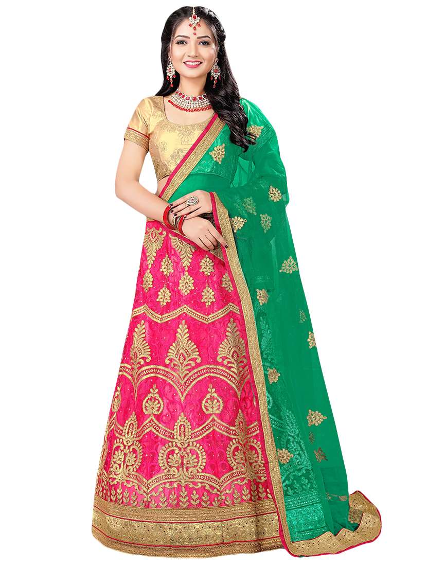 embroidered a-line lehenga 