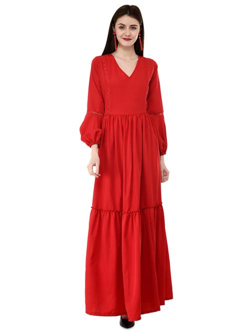women's fit & flare solid dress - 16072346 - Standard Image - 0