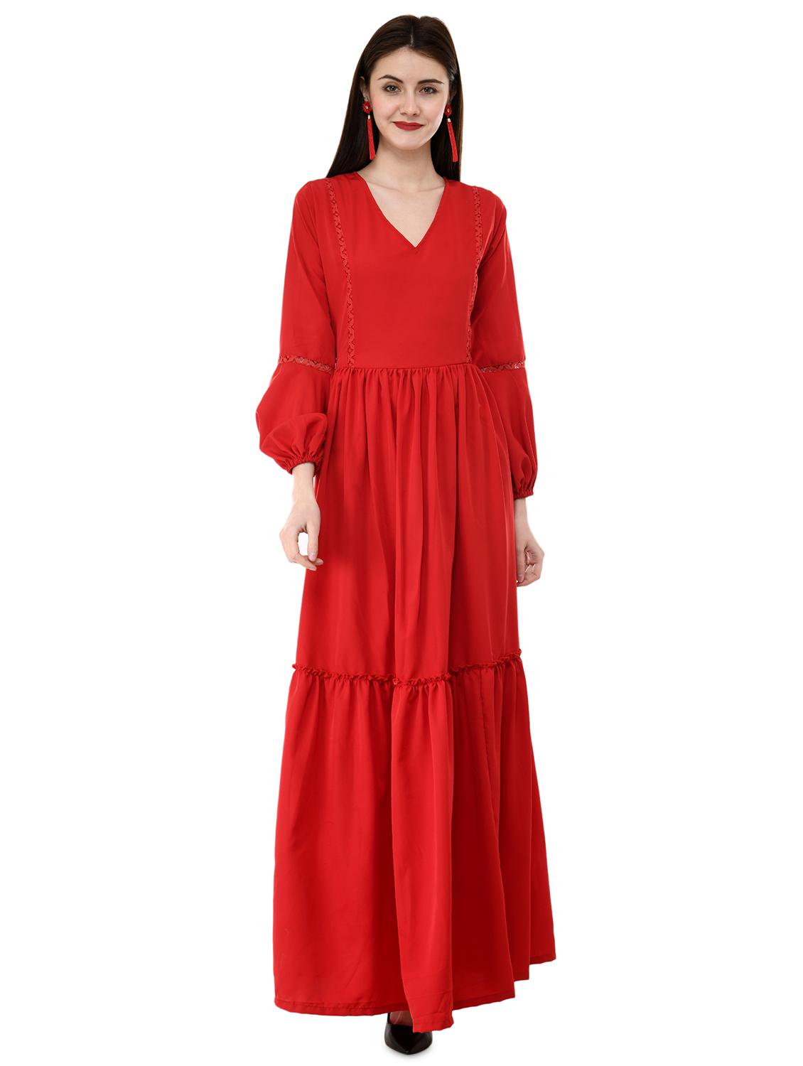 women's fit & flare solid dress - 16072346 - Zoom Image - 0