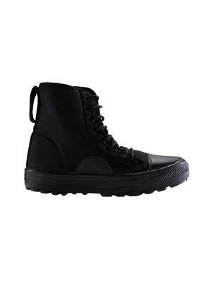 black canvas boots mens