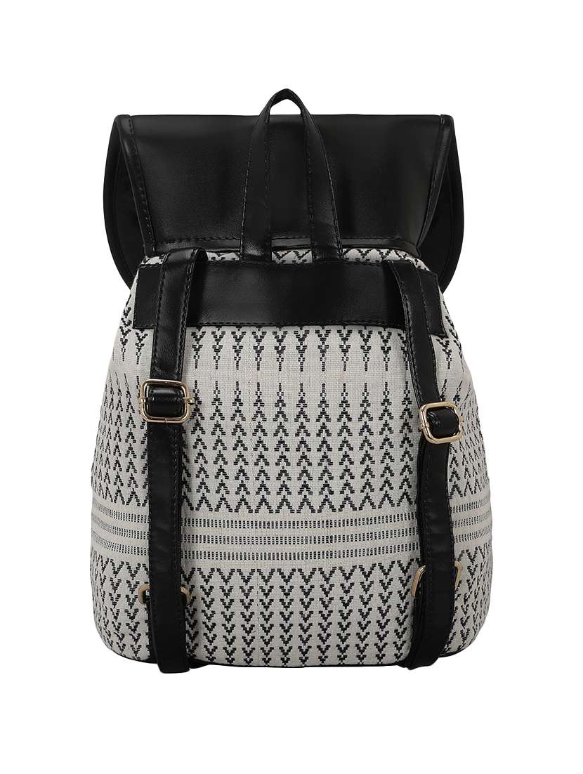 black leatherette (pu) regular backpack - 16077547 - Standard Image - 1