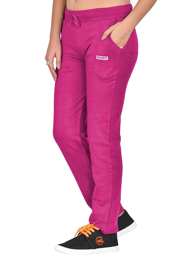 mid rise solid  track pant  - 16078704 -  Standard Image - 1