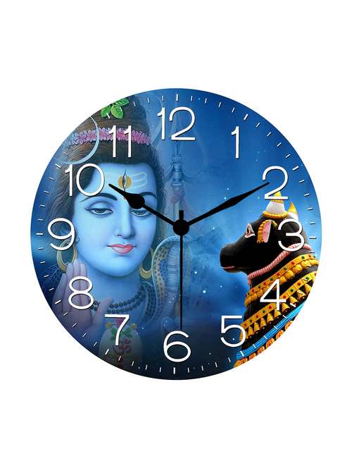 kartik wooden decorative round wall clock - 16078807 -  Standard Image - 0
