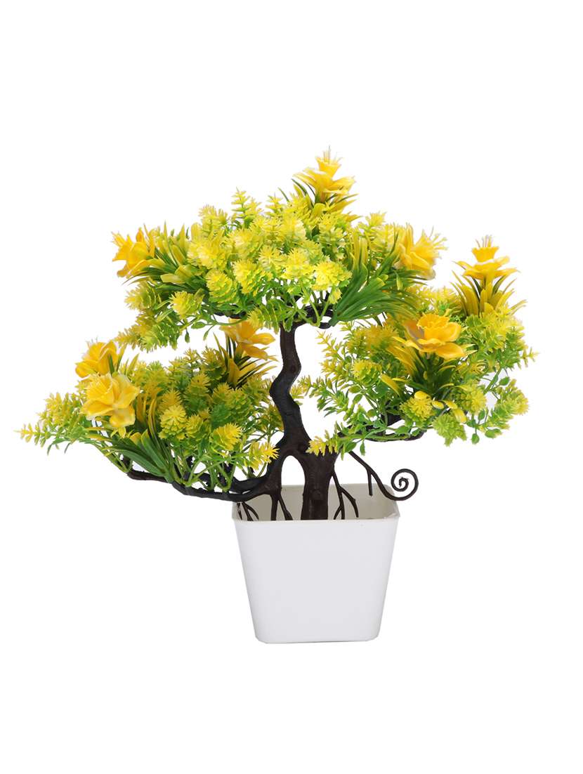 sehaz artworks banyan yellow wild plant artificial bonsai