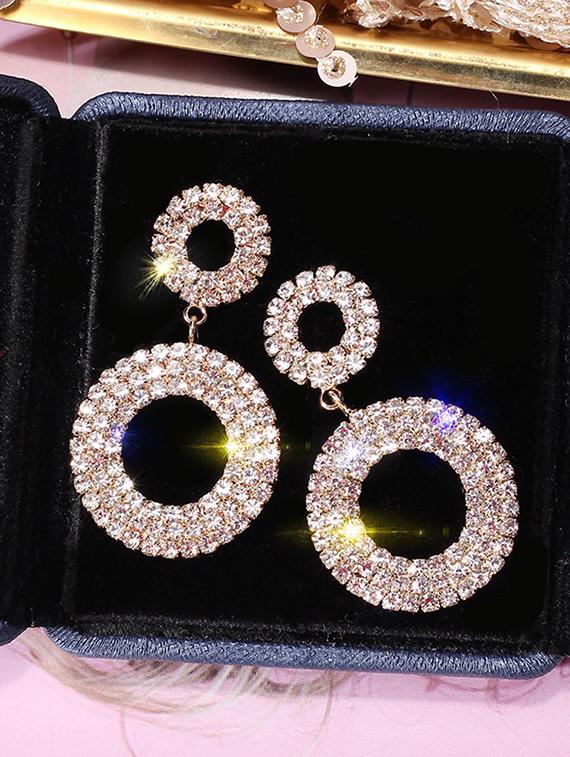 gold drop earring - 16091512 -  Standard Image - 1