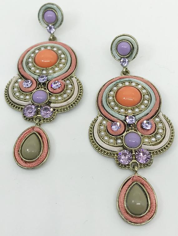 orange drop earring - 16091534 - Standard Image - 1