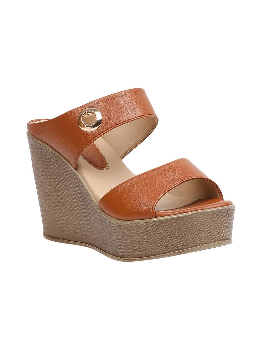 tan platforms wedges