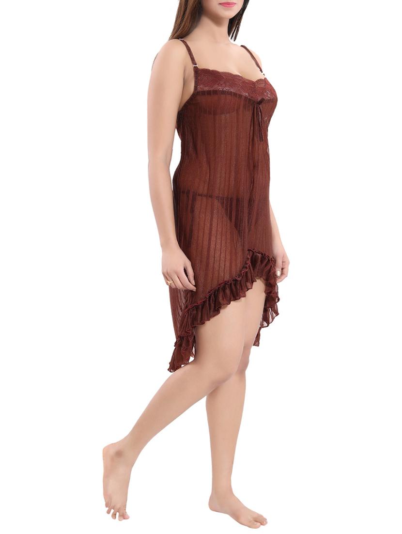 high detail high low babydoll with panty - 16098327 -  Standard Image - 1
