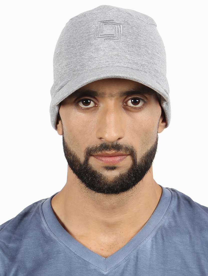 grey cotton winter caps