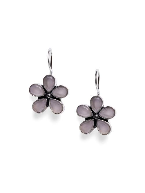 pink metal drop earring - 16100892 -  Standard Image - 0