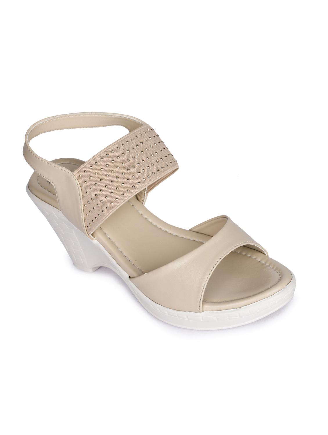 beige back strap wedges - 16103515 - Zoom Image - 0