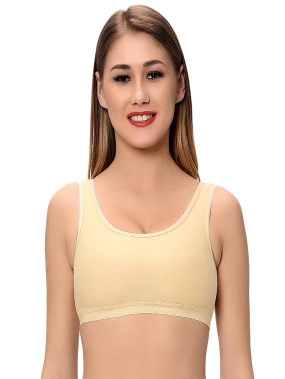 set of 2 solid sports bra - 16103775 - Standard Image - 1