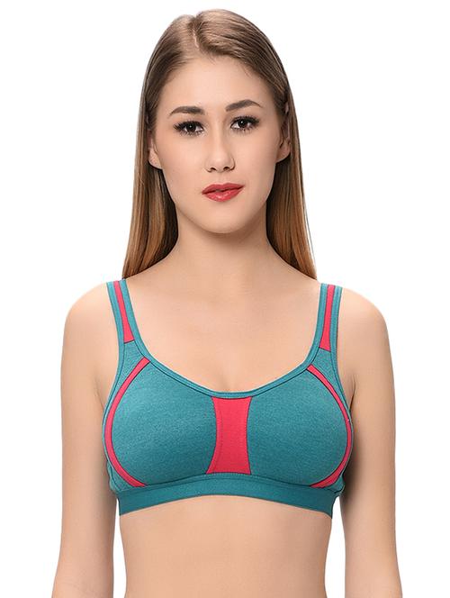color block full coverage bra - 16103822 -  Standard Image - 0