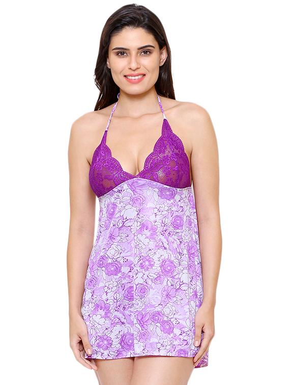 halter neck nightwear set - 16104432 - Standard Image - 1