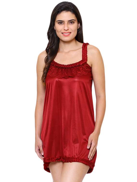 lace detail nightwear set - 16104444 -  Standard Image - 1
