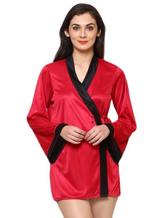 sleepwear robe and bikini set - 16104448 - Standard Image - 1