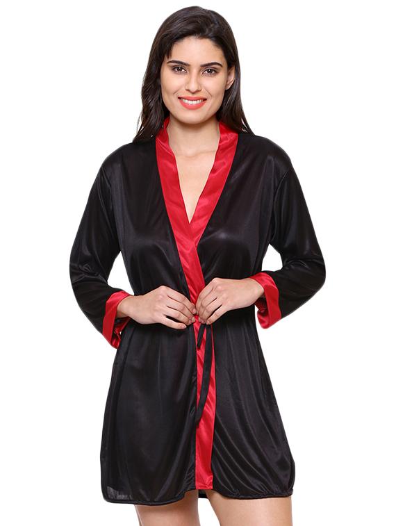 sleepwear robe and bikini set - 16104452 - Standard Image - 1