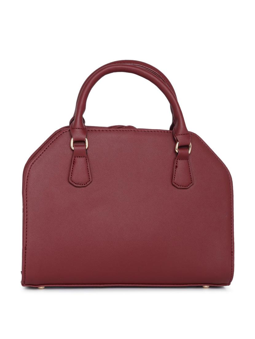 red leatherette (pu) fashion satchel - 16106015 -  Standard Image - 1