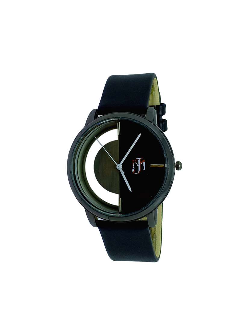 leather strap analog watch (jm773)