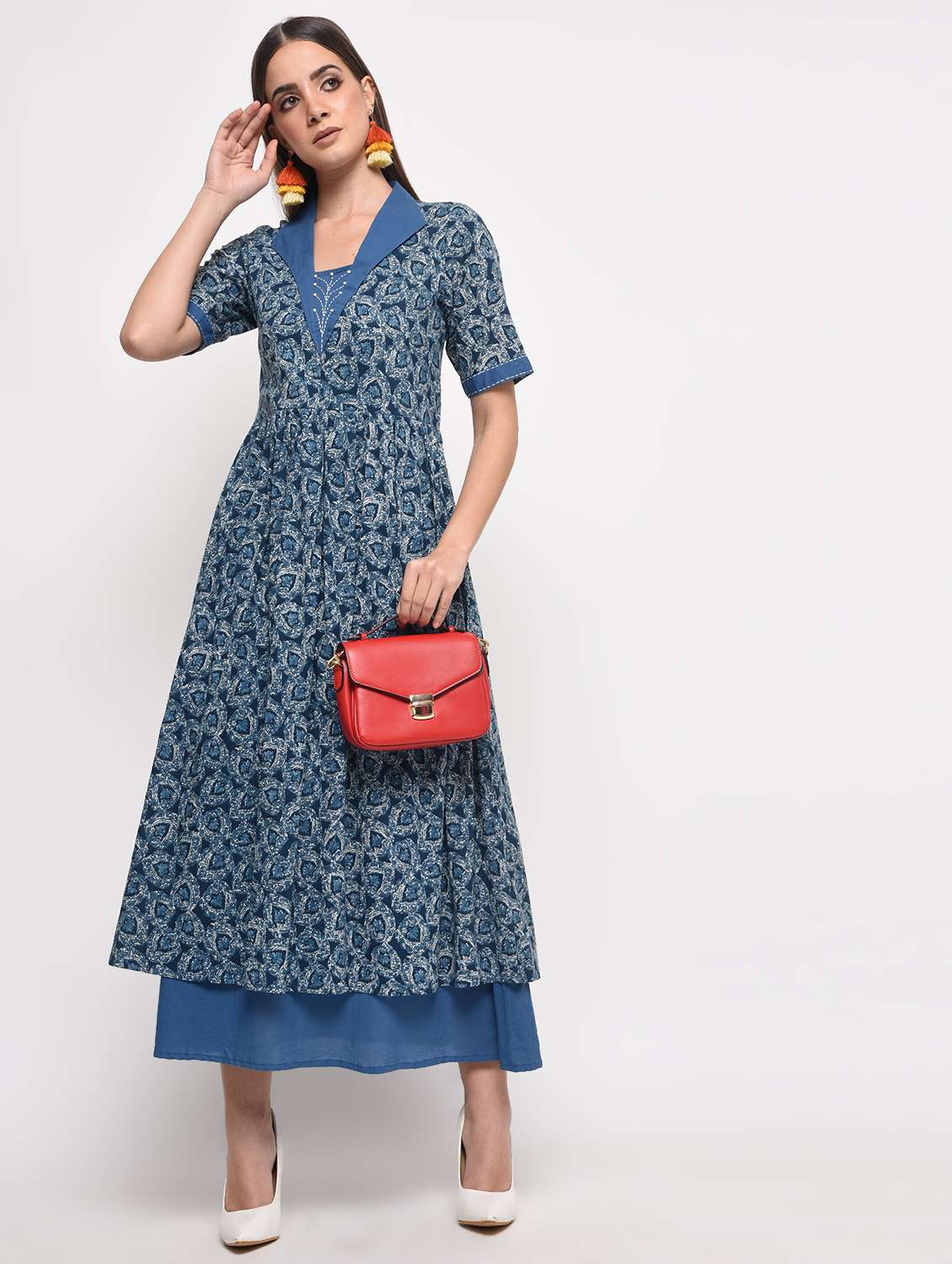 women's layered kurta