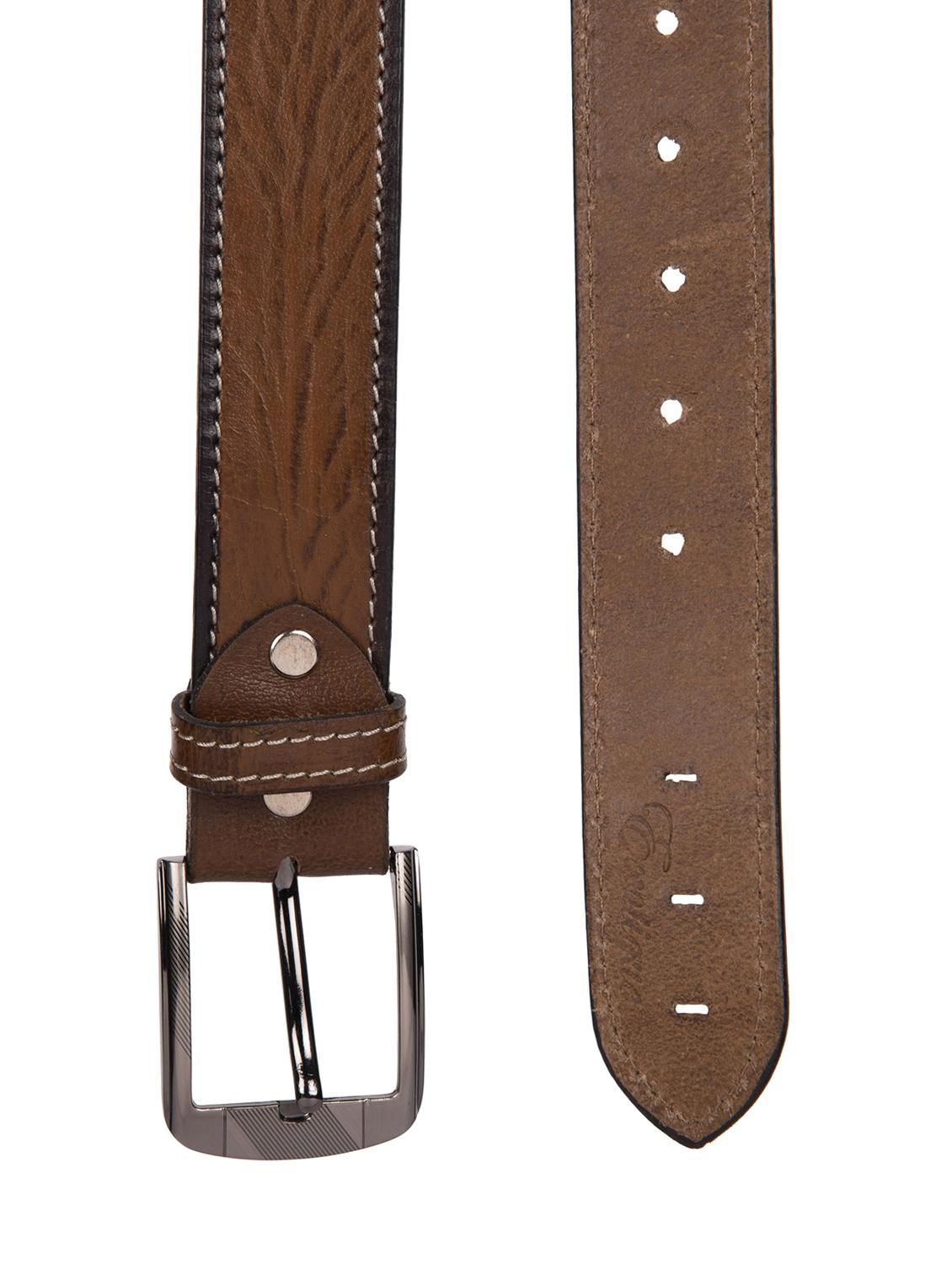 tan brown leather belt - 16108581 - Standard Image - 1