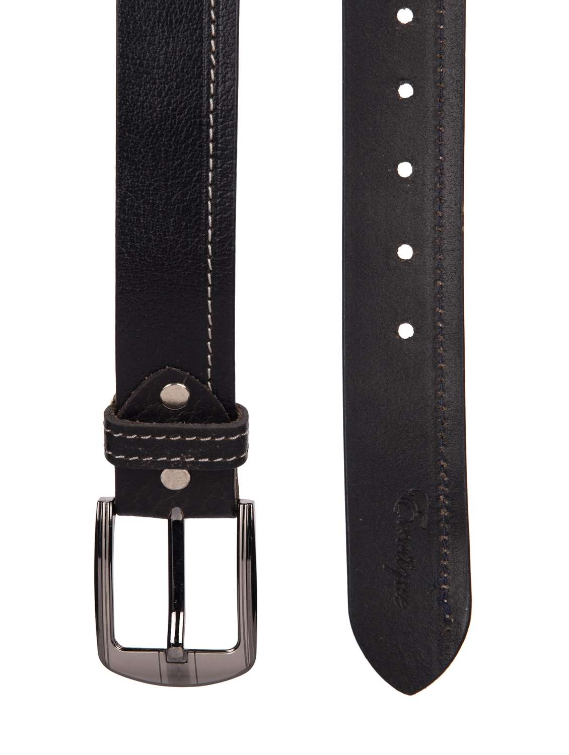 black leather belt - 16108582 -  Standard Image - 1