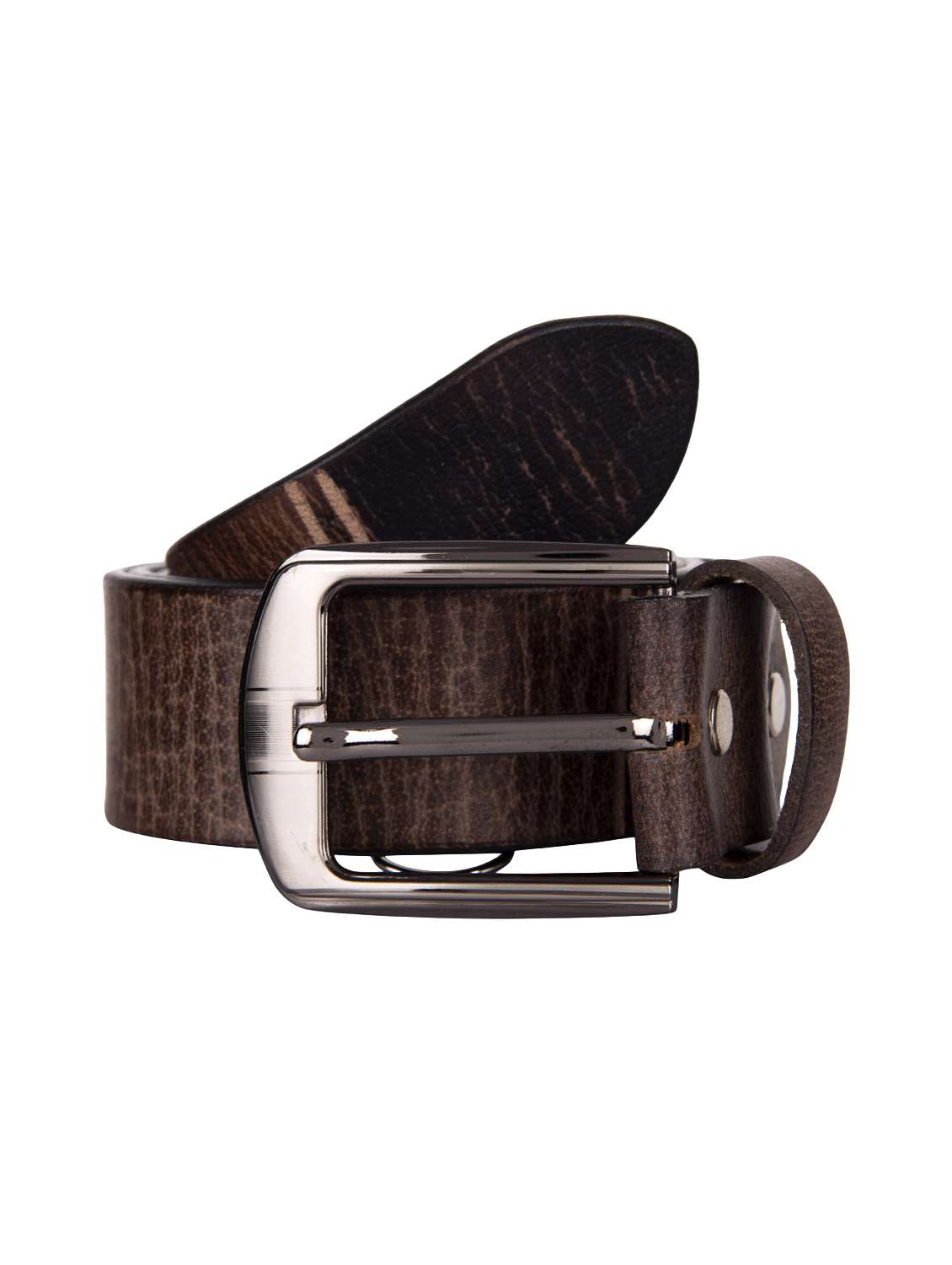 brown leather belt