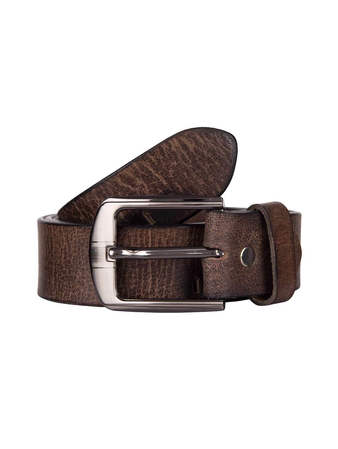 brown leather belt