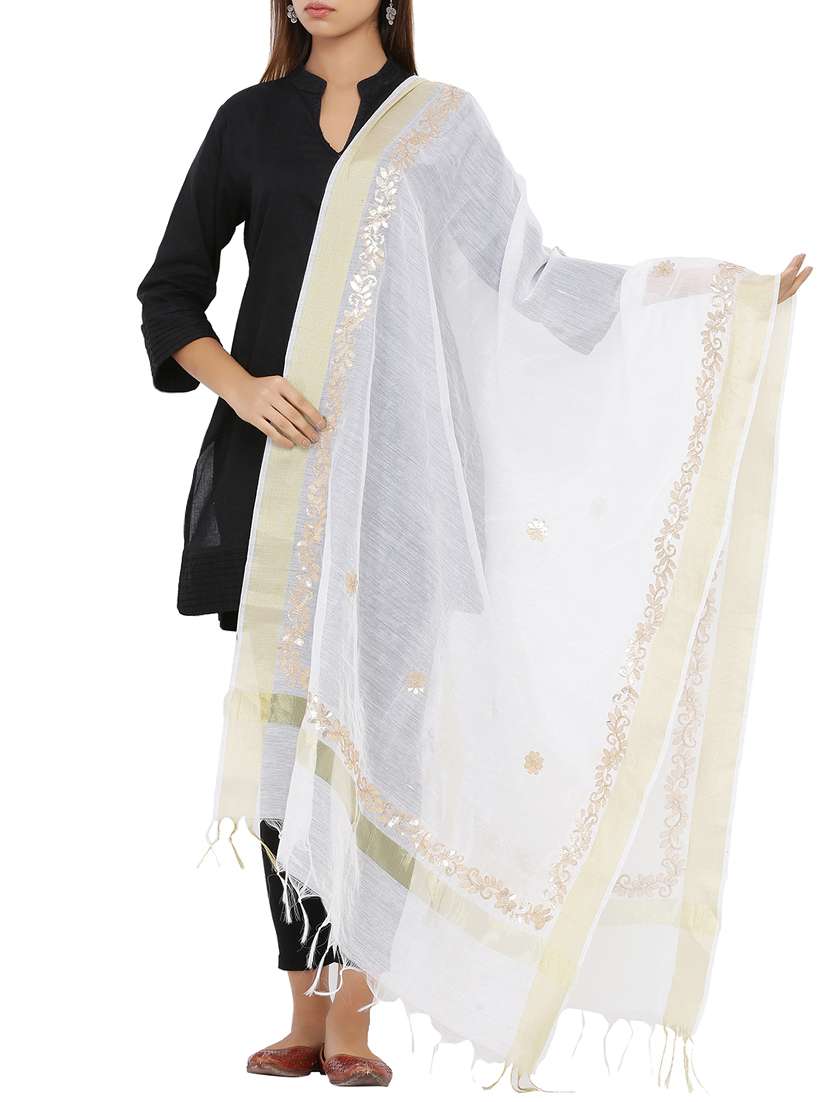 gotta work chanderi dupatta