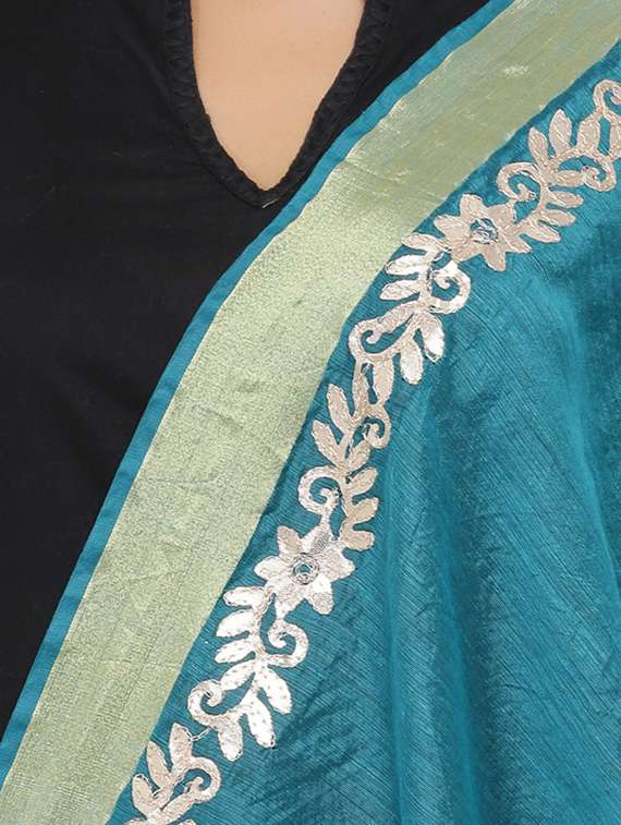 gotta work chanderi dupatta - 16110571 -  Standard Image - 1