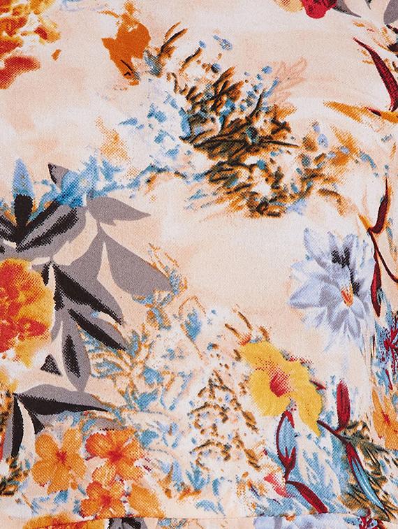 multi colored polyester frock - 16120368 - Standard Image - 4