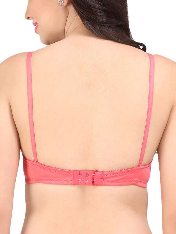 lace detail t-shirt bra - 16120407 - Standard Image - 1
