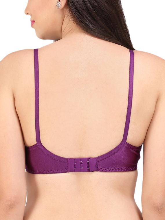 bow applique laced full coverage bra - 16120411 - Standard Image - 1