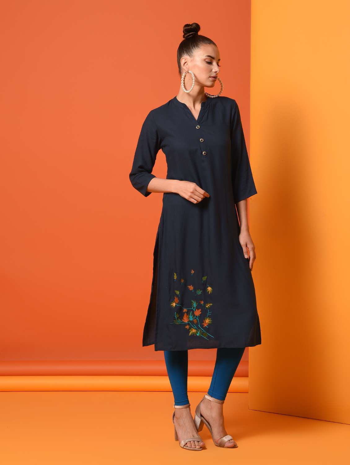 women's straight kurta - 16124512 - Standard Image - 1