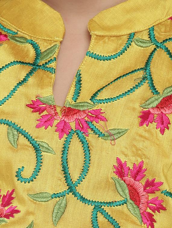 yellow cotton suit set - 16128729 - Standard Image - 4
