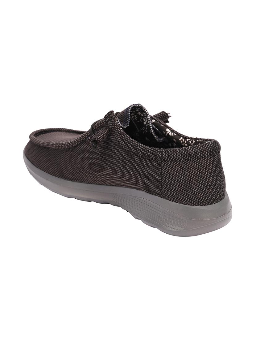 grey fabric lace up shoes - 16128931 - Standard Image - 1